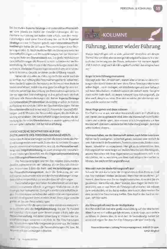 Vorschauseite 2: Welche Rolle spielt die Personalarbeit?