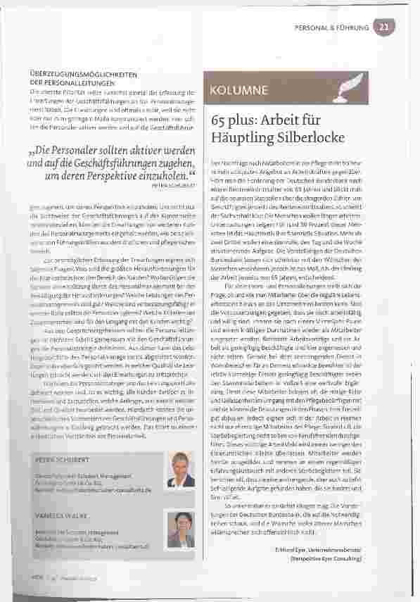 Vorschauseite 4: Welche Rolle spielt die Personalarbeit?