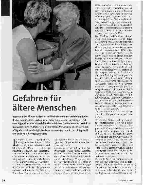 Vorschauseite 1: Gefahren für ältere Menschen