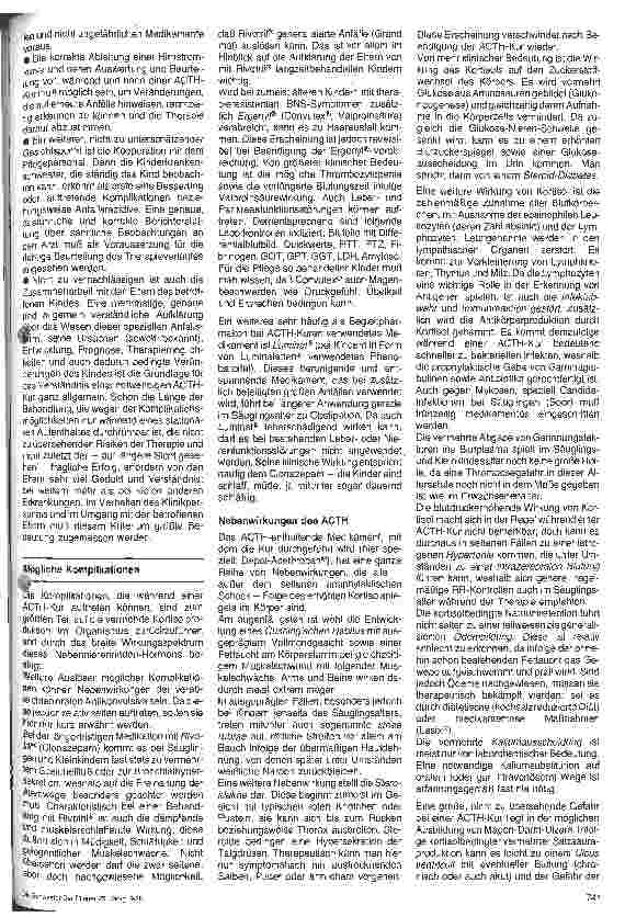 Vorschauseite 2: ACTH-Kur bei West-Syndrom (BNS-Krämpfe) - aus pflegerischer Sicht