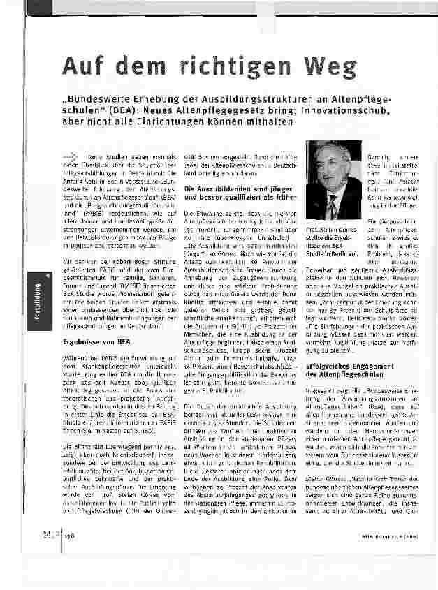 Vorschauseite 1: Auf dem richtigen Weg