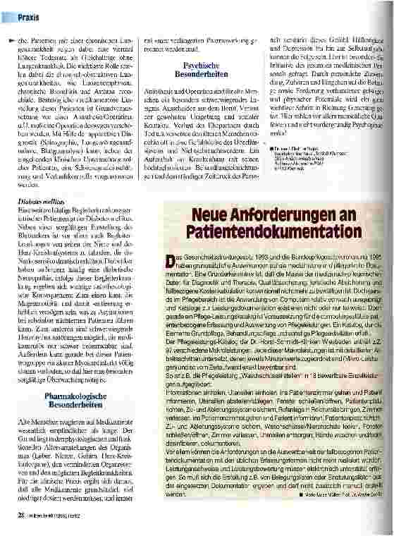 Vorschauseite 3: Anästhesiologische Aspekte bei geriatrischen Patienten 1. Teil Operation trotz hohen Alters