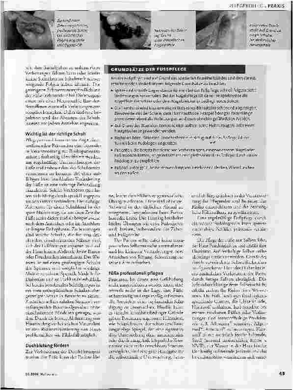 Vorschauseite 2: Prävention des diabetischen Fußsyndroms