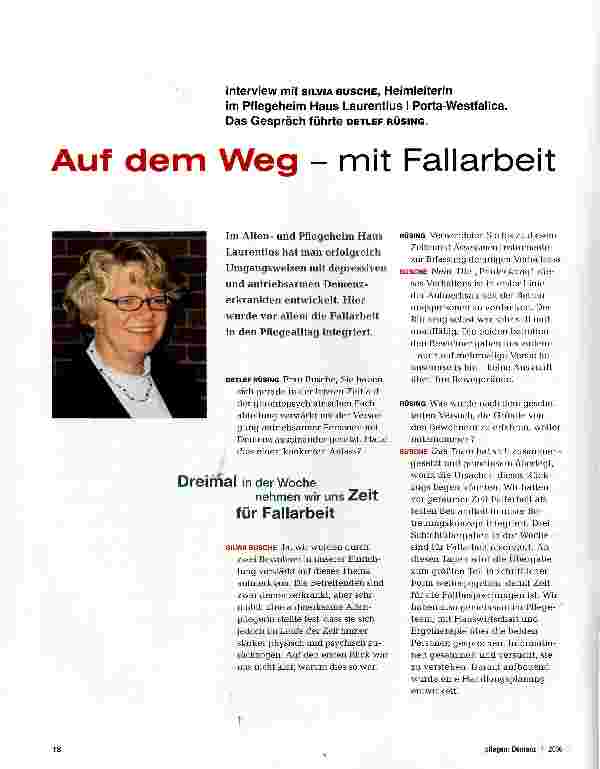 Vorschauseite 1: Auf dem Weg - mit Fallarbeit