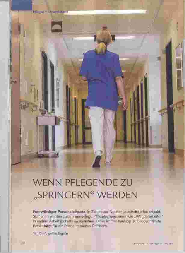 Vorschauseite 1: WENN PFLEGENDE ZU SPRINGERN WERDEN