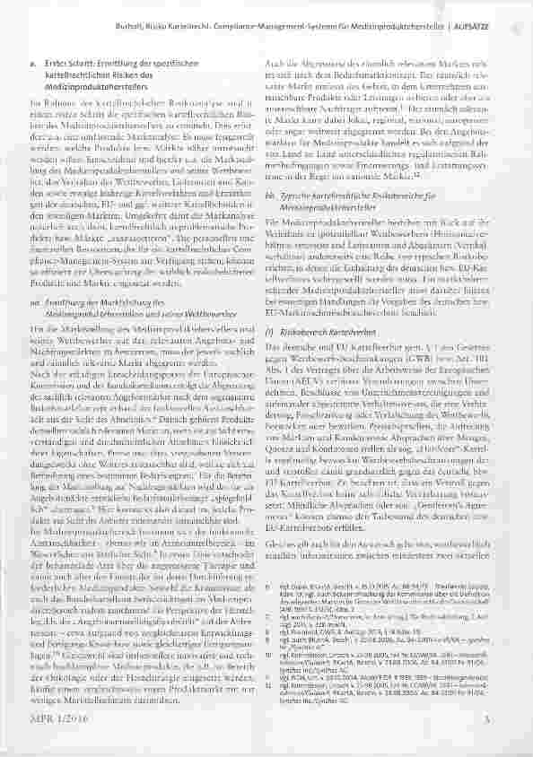 Vorschauseite 3: Risiko Kartellrecht: Compliance-Management-Systemefür Medizinproduktehersteller