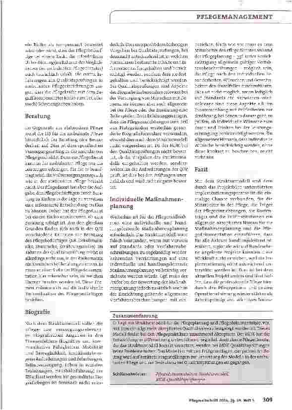 Vorschauseite 4: Entbürokratisierte Pflegedokumentation in ambulanten Pflegediensten