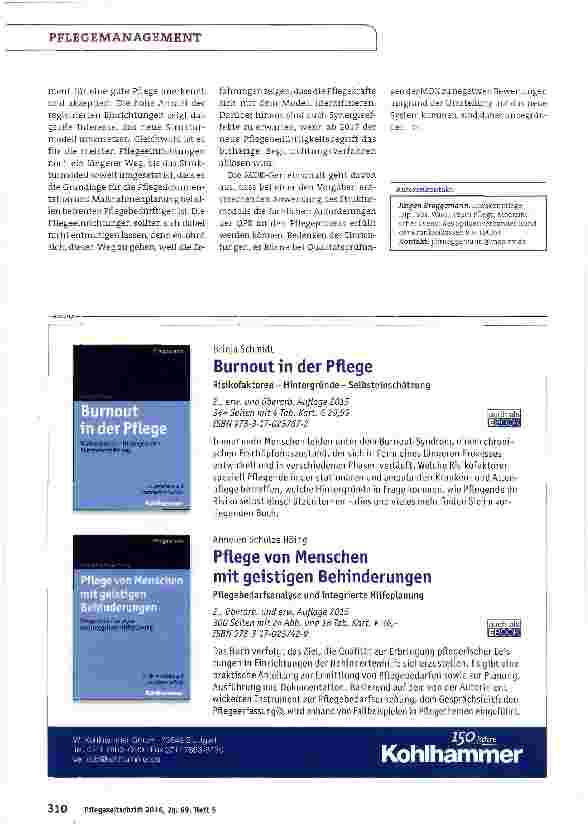 Vorschauseite 5: Entbürokratisierte Pflegedokumentation in ambulanten Pflegediensten
