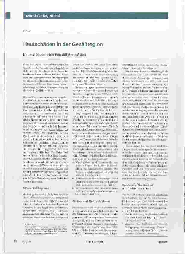 Vorschauseite 1: Hautschäden in der Gesäßregion
