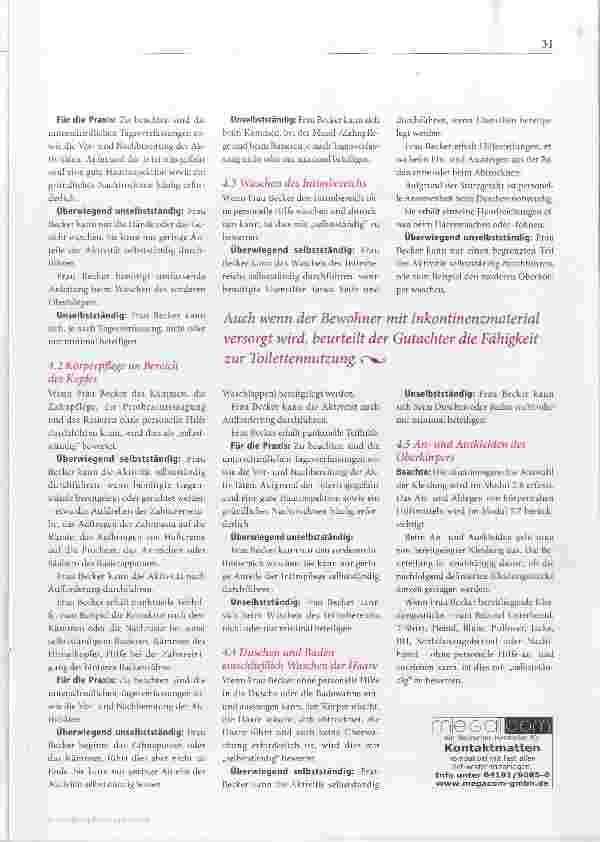 Vorschauseite 2: Modul 4: Selbstversorgung