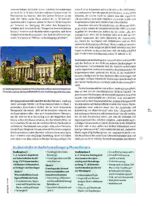 Vorschauseite 2: Bachelor in BerlinStudiengangführer: ASFH Berlin