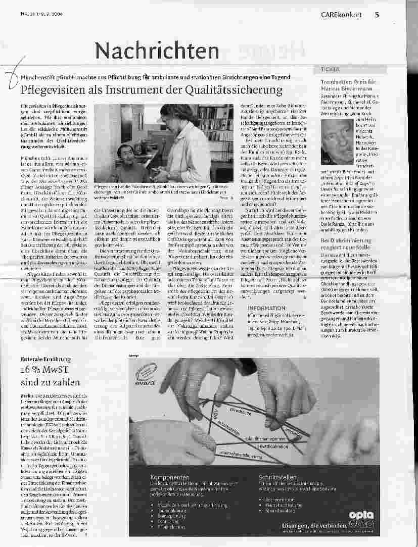Vorschauseite 1: Pflegevisiten als Instrument der Qualitätssicherung