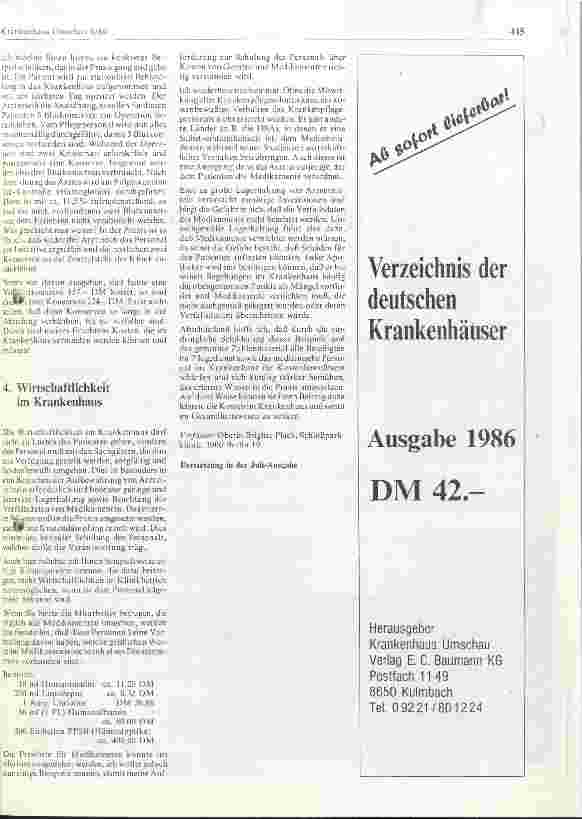 Vorschauseite 2: Mitwirkung des medizinischen Personals bei Rationalisierungsmaßnamen
