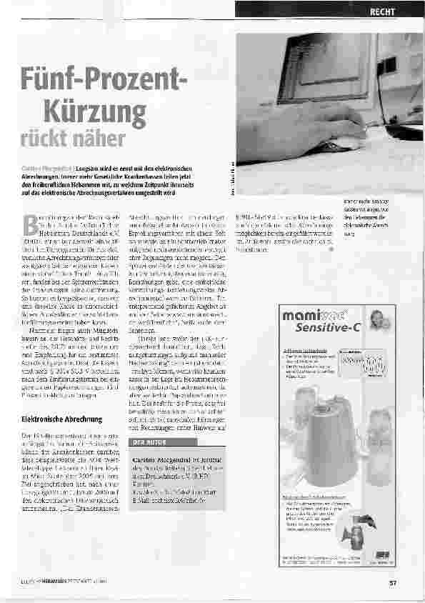 Vorschauseite 1: Fünf-Prozent-Kürzung rückt näher