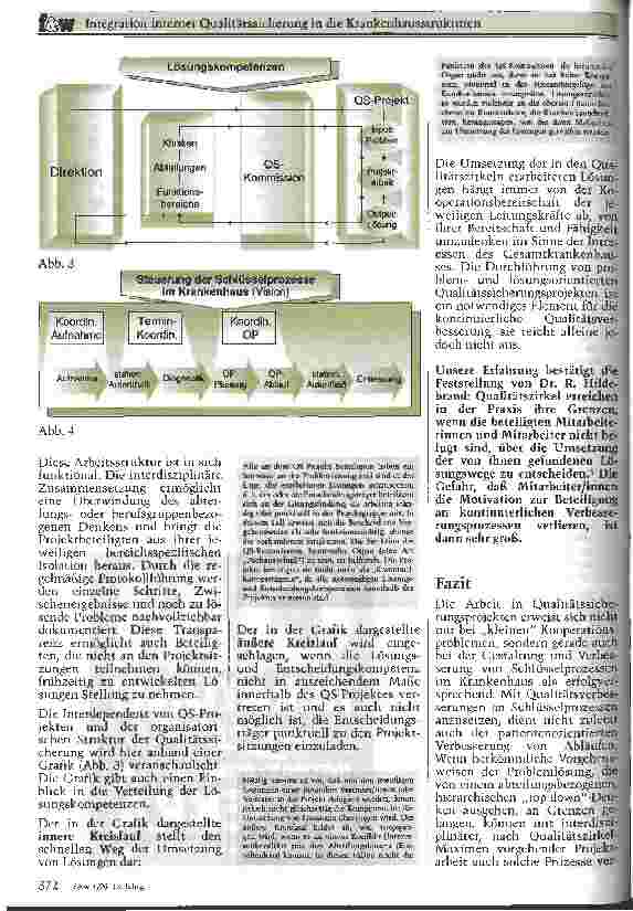 Vorschauseite 5: Integration interner Qualitätssicherung in die Krankenhausstrukturen Erfahrungen aus dem Modellprojekt Qualitätssicherung im KHS Bremen