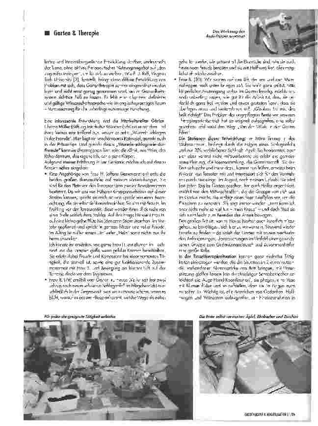 Vorschauseite 3: Therapiegarten und Pflanze