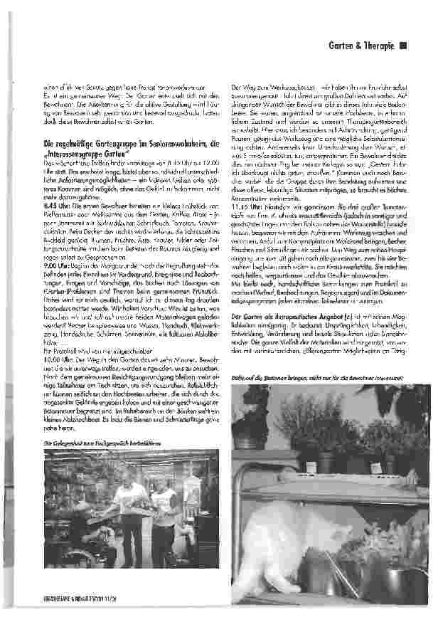 Vorschauseite 6: Therapiegarten und Pflanze