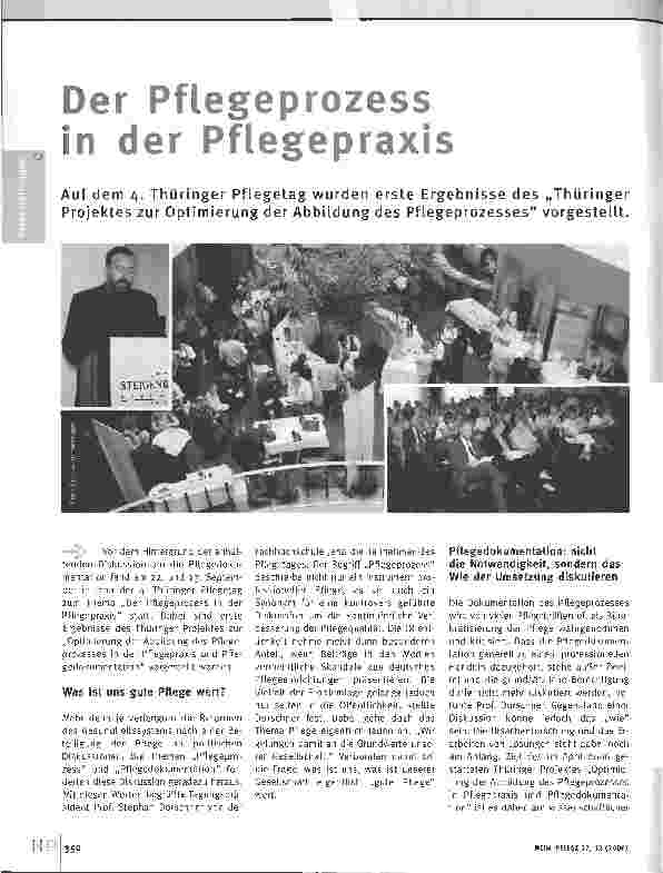 Vorschauseite 1: Der Pflegeprozess in der Pflegepraxis