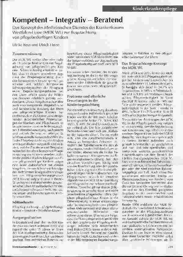 Vorschauseite 1: Kompetent - Integrativ - Beratend