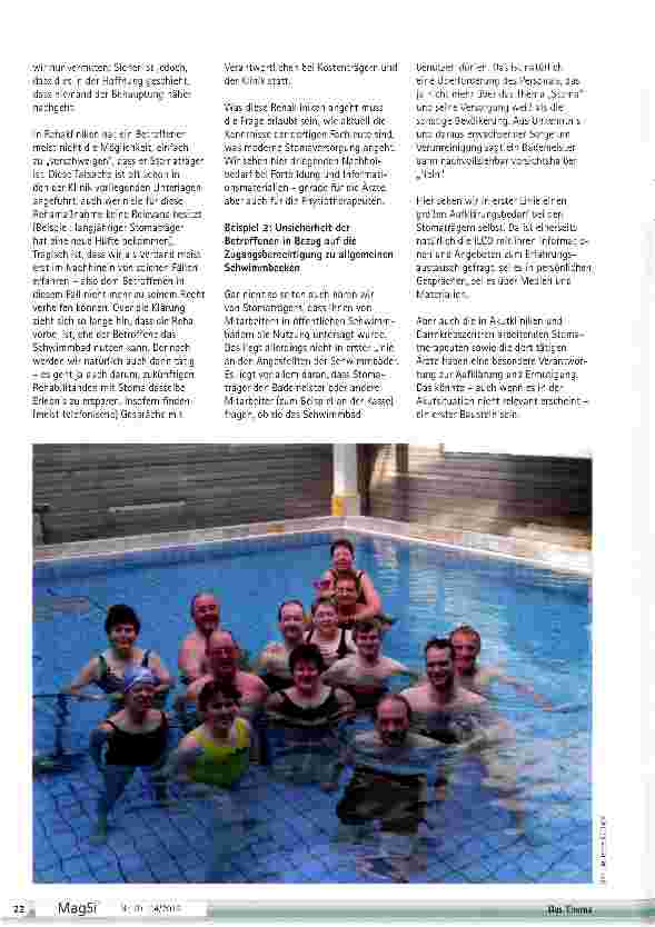 Vorschauseite 2: Schwimmen mit Stoma?
