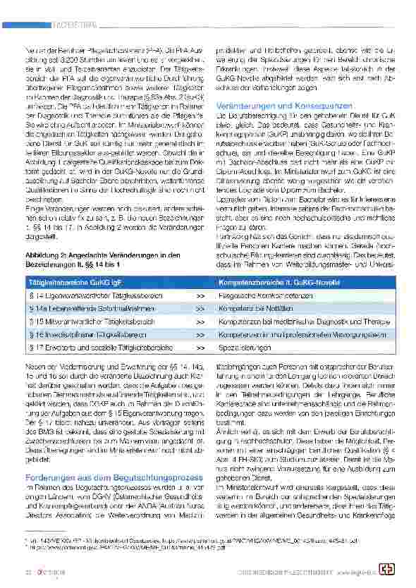Vorschauseite 3: Entwicklungen im Rahmen der GuKG Novelle