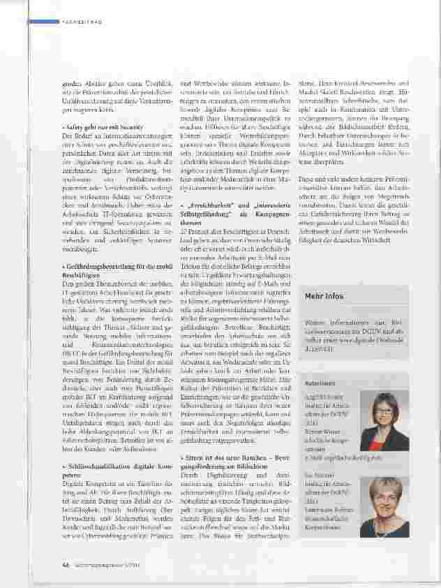 Vorschauseite 3: Die Rolle von Megatrends für die Präventionsarbeit der gesetzlichen Unfallversicherung