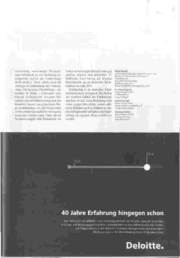 Vorschauseite 6: Zum Wohle der Klinik