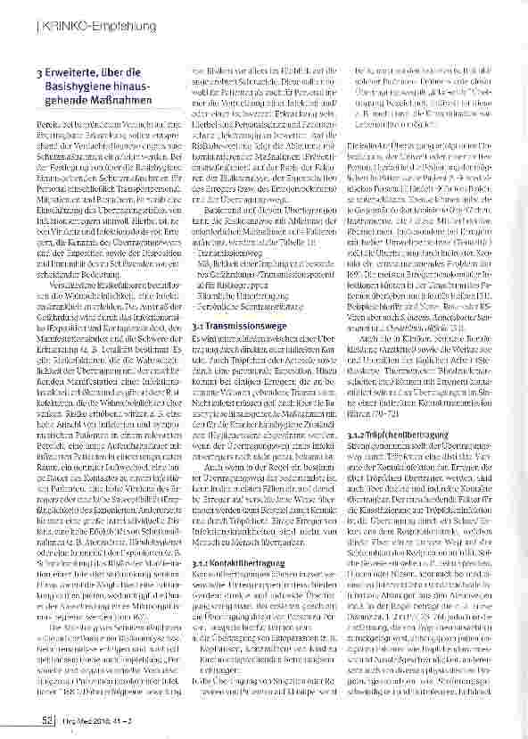 Vorschauseite 6: Infektionsprävention im Rahmen der Pflege und Behandlung von Patienten mit übertragbaren Krankheiten