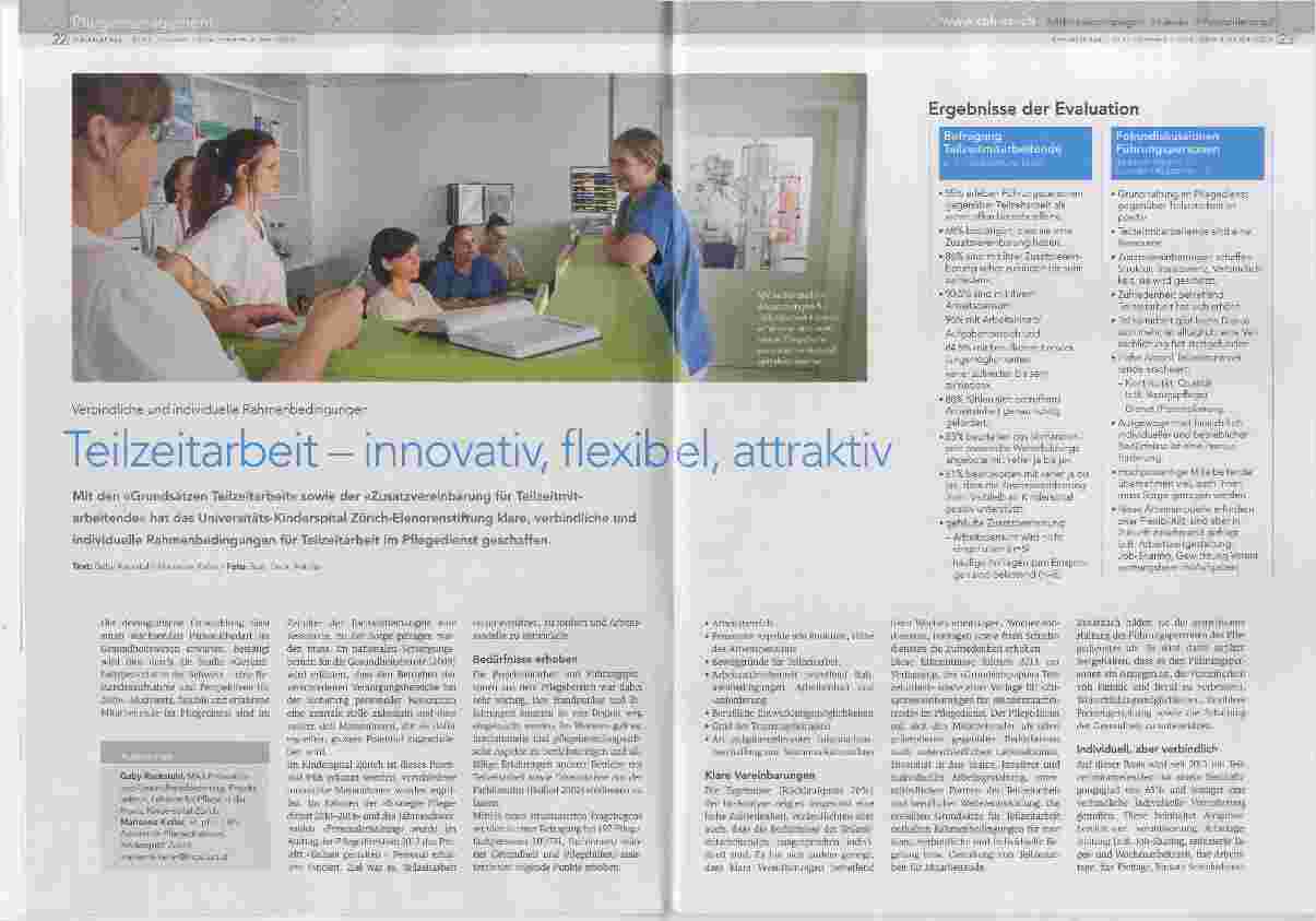 Vorschauseite 1: Teilzeitarbeit - innovativ, flexibel, attraktiv