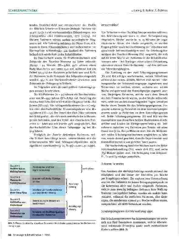 Vorschauseite 4: Volitionale Schulungsstrategien in der neurologischen Rehabilitation zur Förderung des Walking-Trainings - eine Pilotstudie