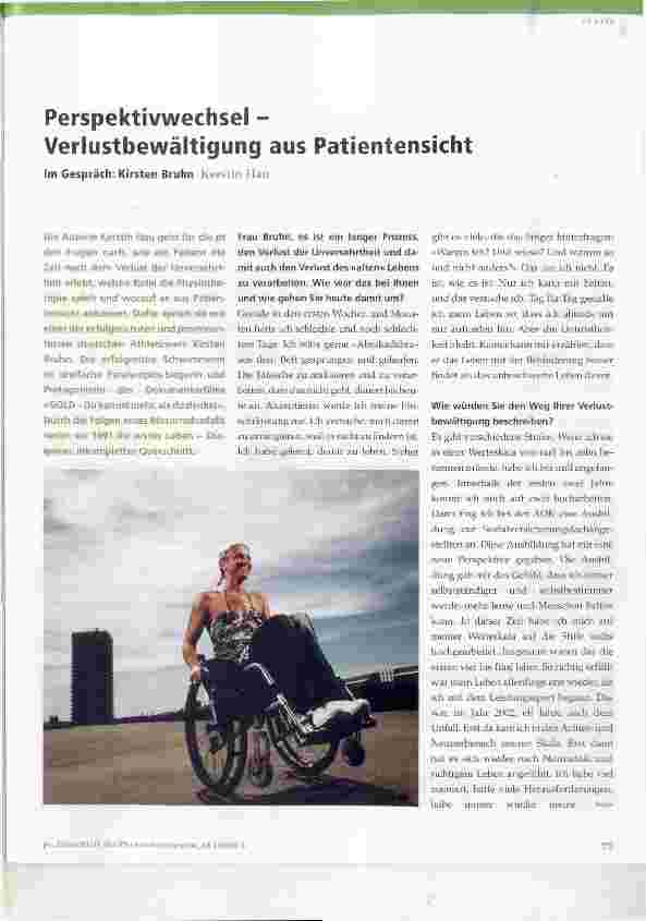 Vorschauseite 1: Perspektivwechsel - Verlustbewältigung aus Patientensicht