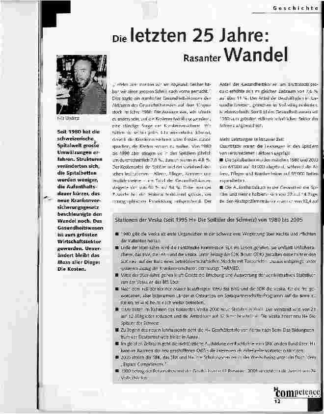 Vorschauseite 1: Die letzten 25 Jahre:Rasanter Wandel