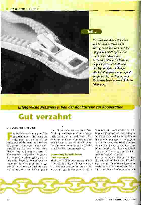 Vorschauseite 1: Gut verzahntErfolgreiche Netzwerke: Von der Konkurrenz zur Kooperation