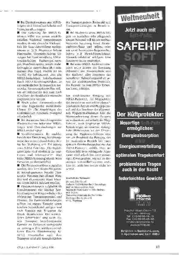 Vorschauseite 3: Staphylococcus aureus trotzt nicht nur dem Methicillin