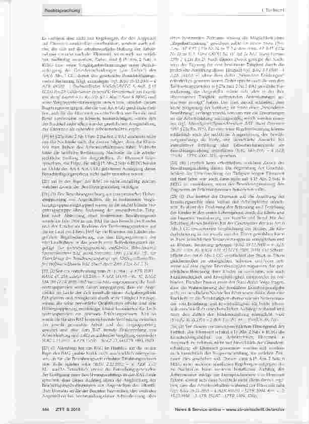 Vorschauseite 3: Bewährungsaufstieg Unterbrechung durch Elternzeit