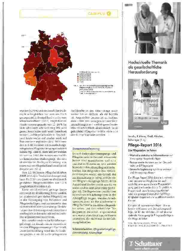 Vorschauseite 5: Pflegeberufereformgesetz Wer arbeitet zukünftig in der Altenpflege?