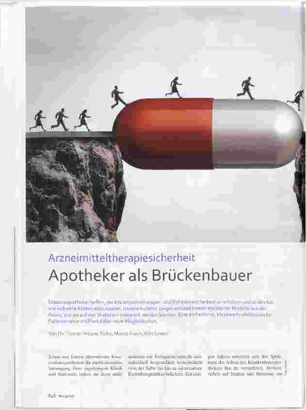 Vorschauseite 1: ArzneimitteltherapiesicherheitApotheker als Brückenbauer