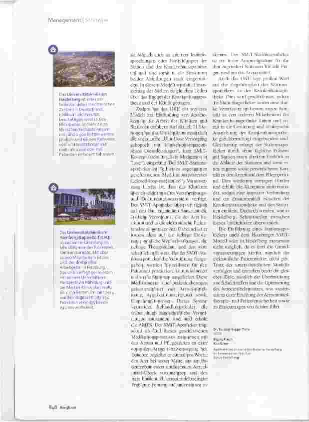Vorschauseite 3: ArzneimitteltherapiesicherheitApotheker als Brückenbauer