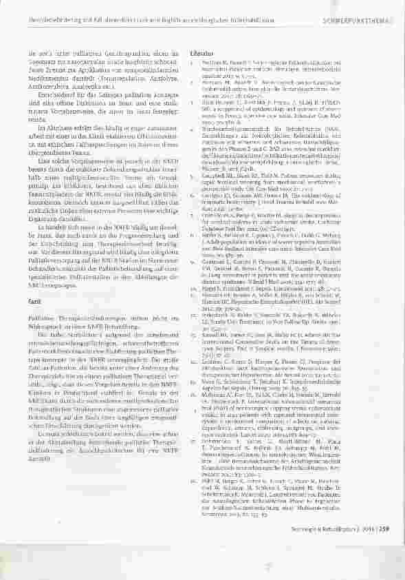 Vorschauseite 5: Therapiezieländerung und Palliativmedizin in der neurologischneurochirurgischen Frührehabilitation