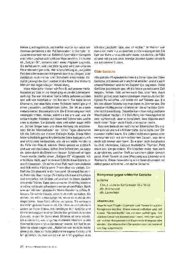 Vorschauseite 4: Die Begleitung Sterbender mit Düften
