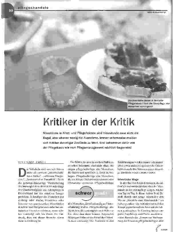 Vorschauseite 1: Kritiker in der Kritik
