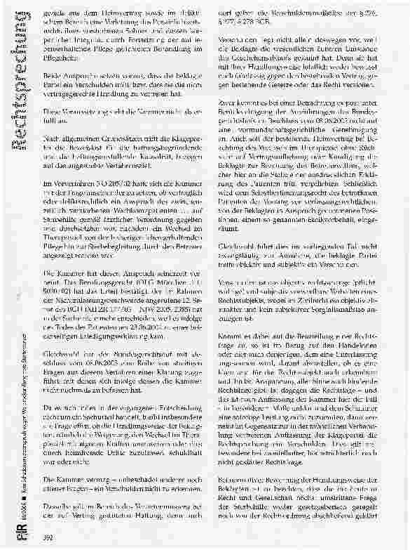 Vorschauseite 3: Kein Schadensersatzanspruch wegen Weiterbehandlung trotz Sterbewunsch