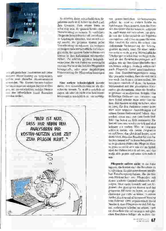 Vorschauseite 2: Nicht nur die Kosten, auch die Resultate berechnen! Die Wirtschaftlichkeit beeinflußt Entscheidungen