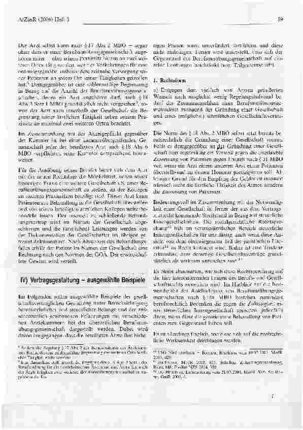 Vorschauseite 3: Neues ärztliches Berufsrecht -Erfahrungen aus rechtlicher und praktischer Sicht