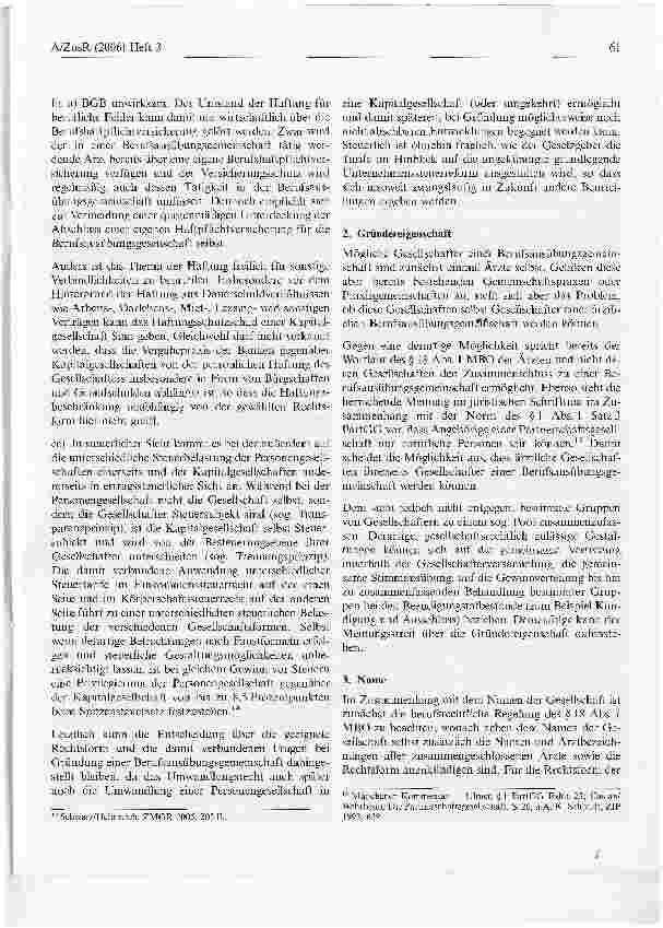Vorschauseite 5: Neues ärztliches Berufsrecht -Erfahrungen aus rechtlicher und praktischer Sicht