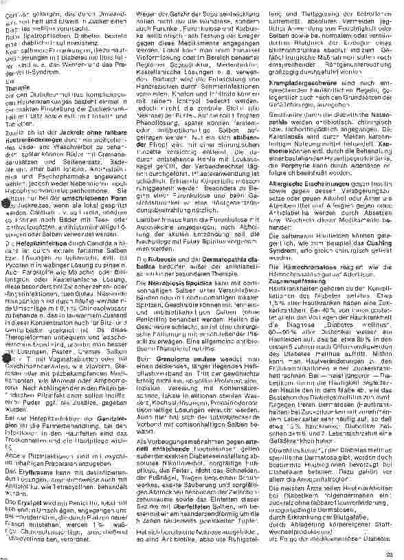 Vorschauseite 5: Diabetes mellitus 19. Folge: Komplikationen der Zuckerkrankheit 8. Hauterkrankungen und Diabetes mellitus