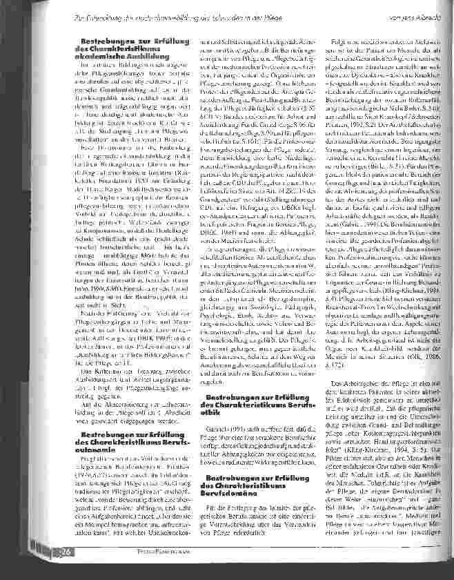 Vorschauseite 3: Zur Entwicklung der Hochschulausbildung der Lehrenden in der Pflege