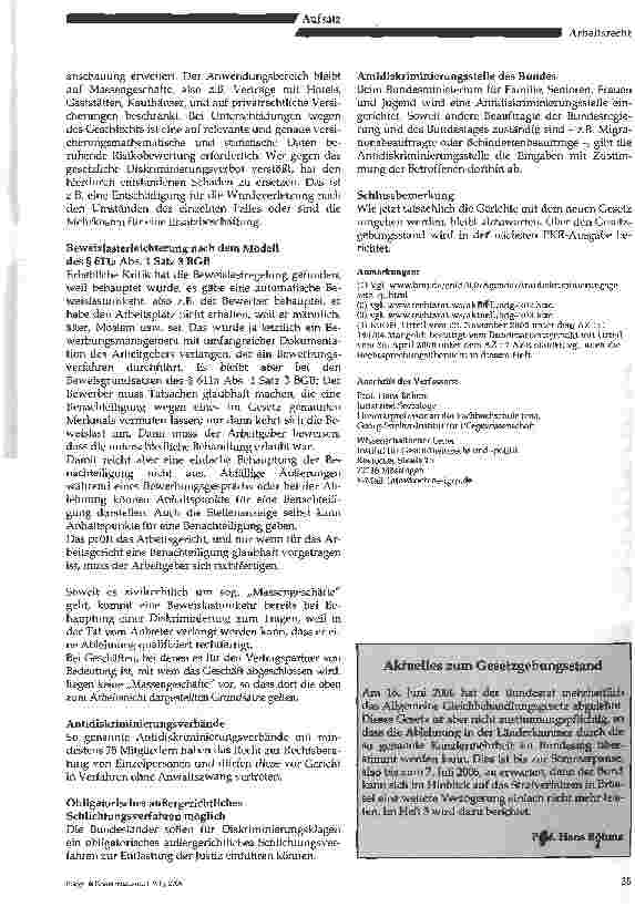 Vorschauseite 4: Das allgemeine Gleichbehandlungsgesetz