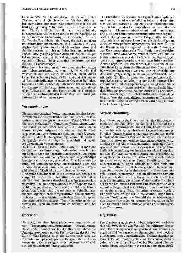 Vorschauseite 2: Die Lebertransplantation