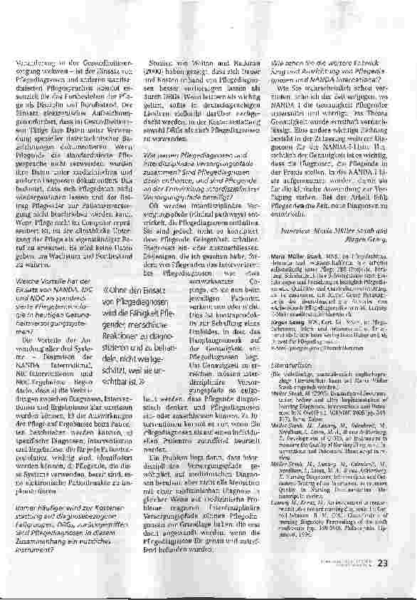Vorschauseite 4: Ohne Pflegediagnosen verschwindet die Pflege
